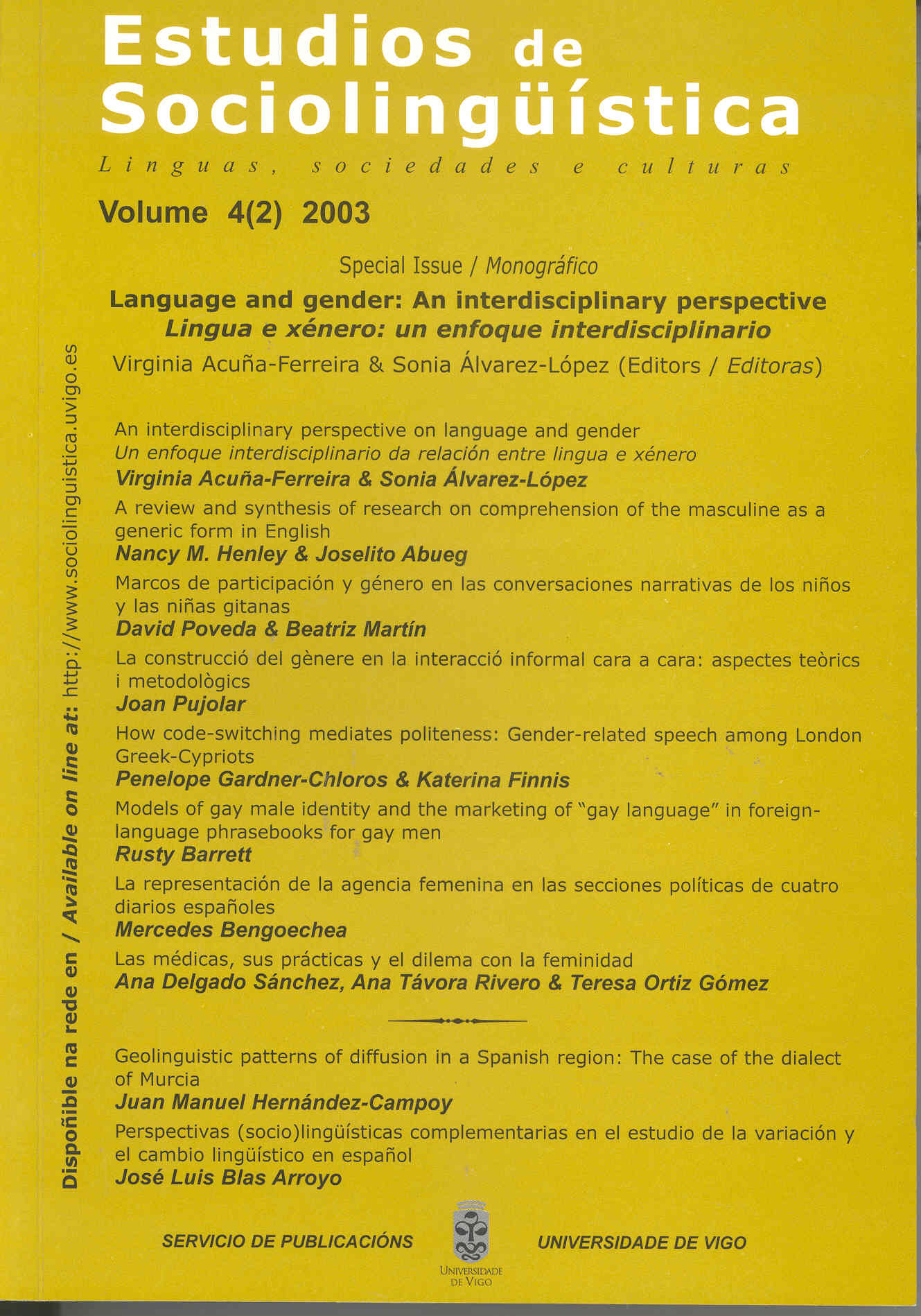Portada de la revista